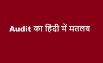 audit meaning in hindi