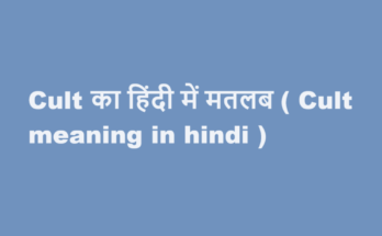 cult meaning in hindi