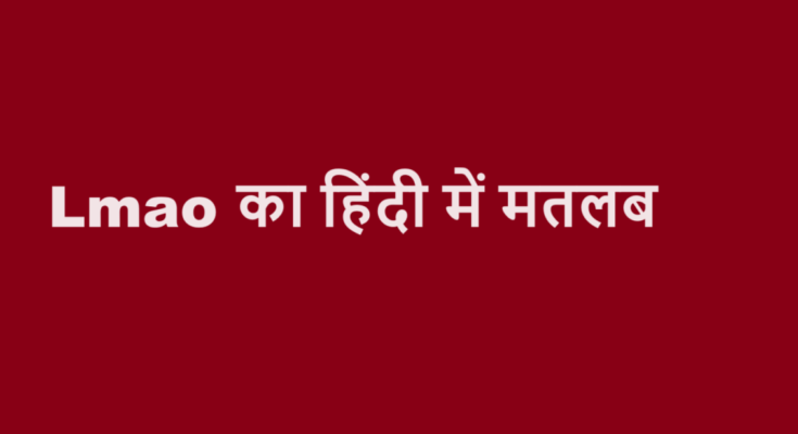 lmao meaning in hindi