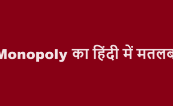 monopoly meaning in hindi