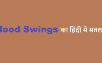 mood swings meaning in hindi
