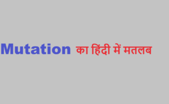 mutation meaning in hindi