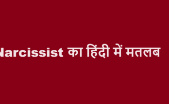 narcissist meaning in hindi