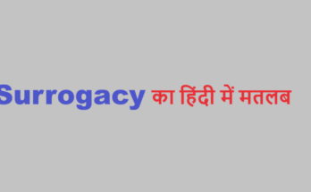surrogacy meaning in hindi