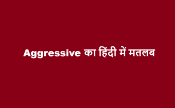 aggressive meaning in hindi