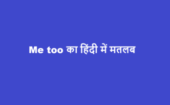 me too meaning in hindi