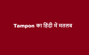 tampon meaning in hindi