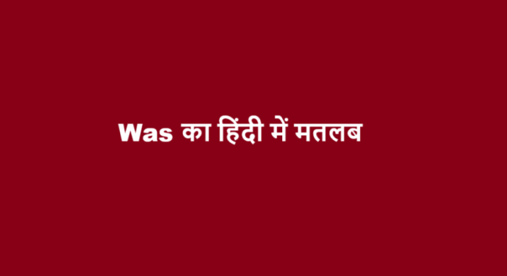 was meaning in hindi